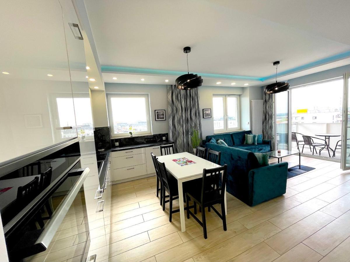 Apartament Z Tarasem I Widokiem Na Odre Breslavia Esterno foto