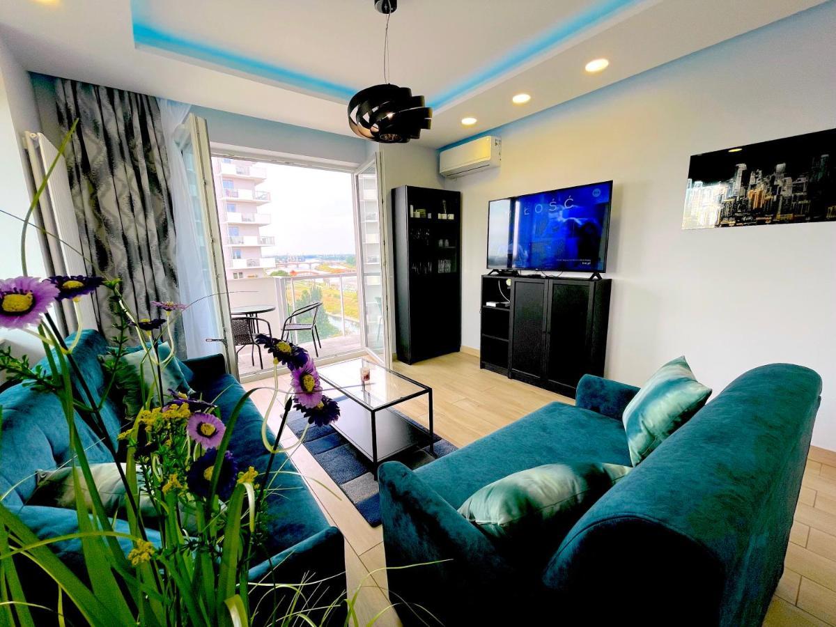 Apartament Z Tarasem I Widokiem Na Odre Breslavia Esterno foto