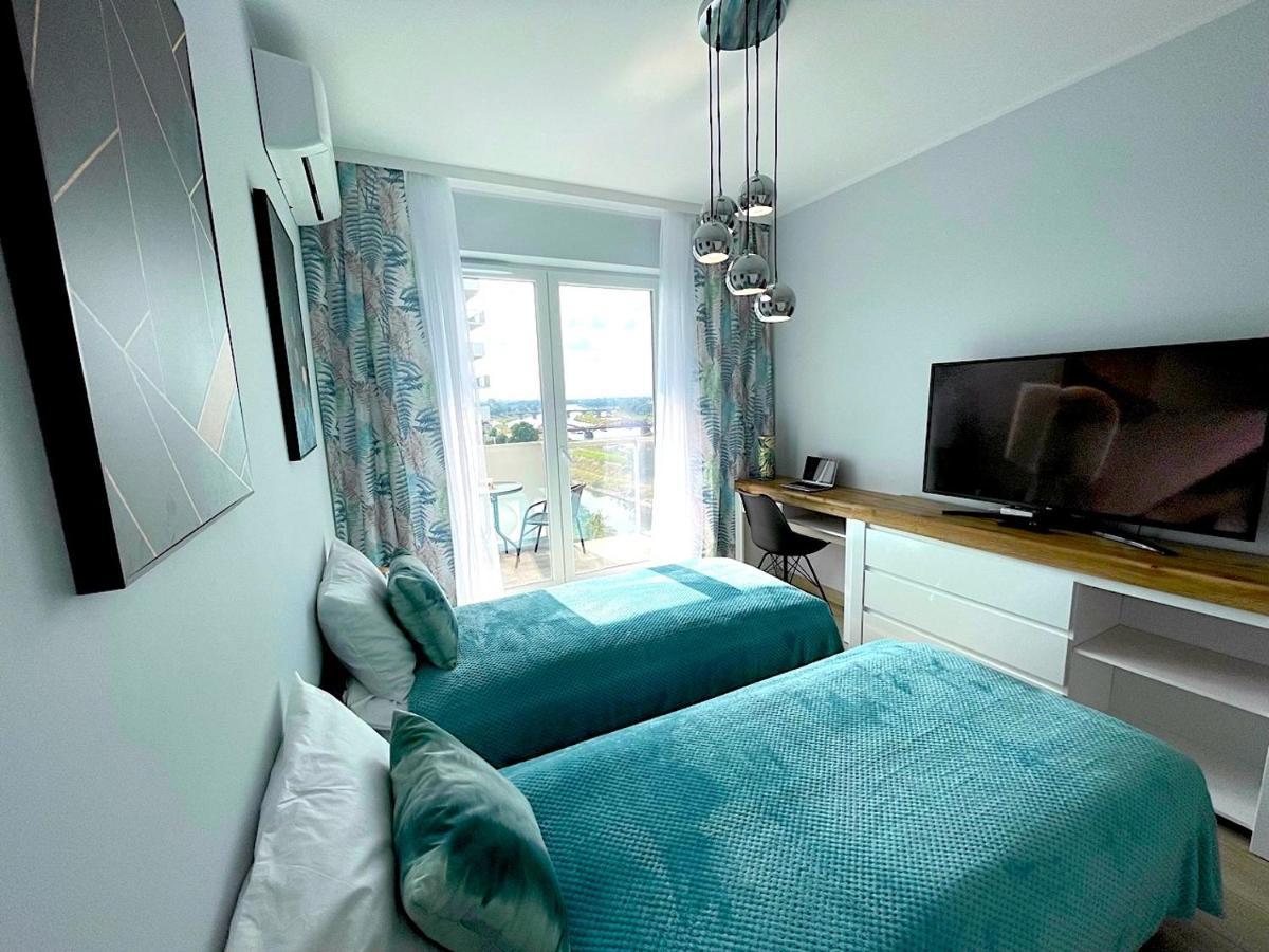 Apartament Z Tarasem I Widokiem Na Odre Breslavia Esterno foto
