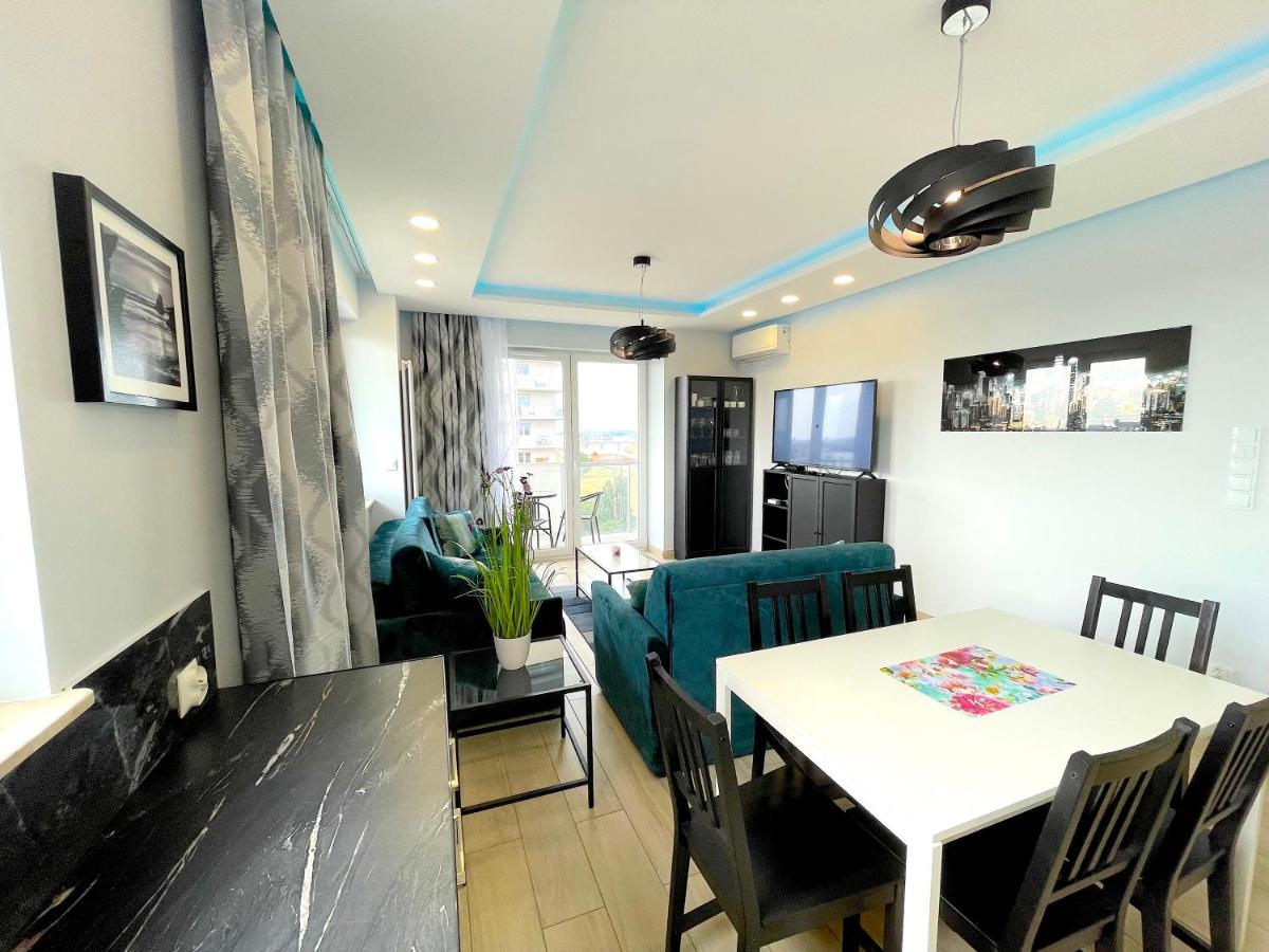 Apartament Z Tarasem I Widokiem Na Odre Breslavia Esterno foto