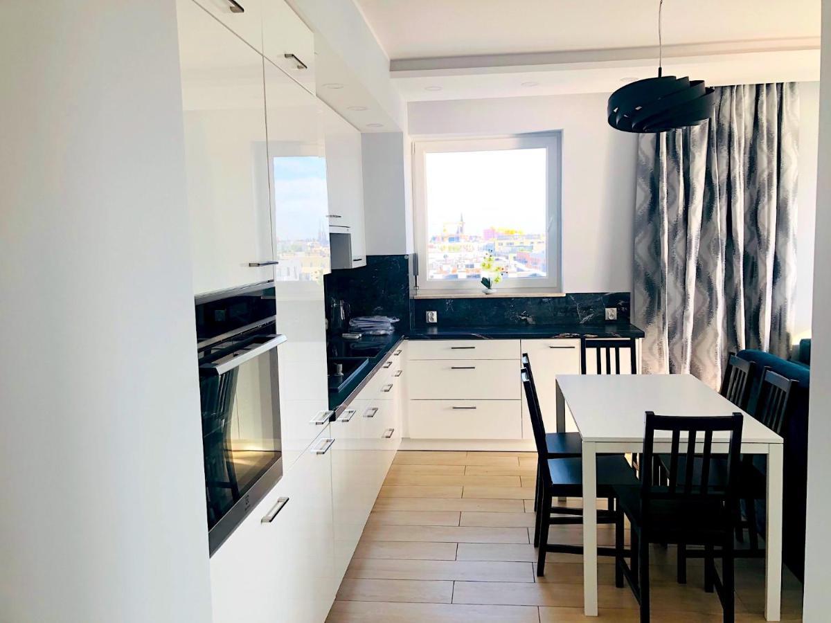 Apartament Z Tarasem I Widokiem Na Odre Breslavia Esterno foto
